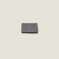 Gray/black Houndstooth Check Miniskirt | Miu Miu