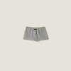 Grey Cashmere And Silk Shorts | Miu Miu