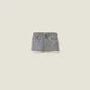 Grey Denim Miniskirt | Miu Miu