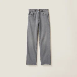 Grey Denim Pants | Miu Miu