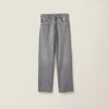 Grey Denim Pants | Miu Miu