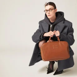 Grey Double-breasted Velour Jacket | Miu Miu