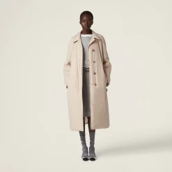 Grey Ribbed Jersey Skirt | Miu Miu