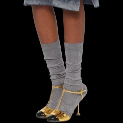 Grey Silk Socks | Miu Miu