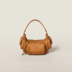Honey Nappa Leather Pocket Bag | Miu Miu