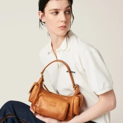 Honey Nappa Leather Pocket Bag | Miu Miu