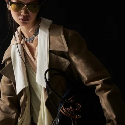 Ice Double-breasted Suede Coat | Miu Miu