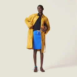 Indigo Blue Nylon Skirt | Miu Miu