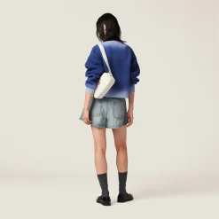 Indigo Blue Wool Sweater | Miu Miu