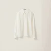 Ivory Crepe De Chine Shirt | Miu Miu