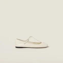 Ivory Leather Ballerinas | Miu Miu