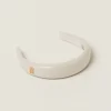 Ivory Patent Leather Headband | Miu Miu