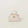 Ivory Patent Leather Top-handle Bag | Miu Miu