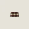 Ivory Plaid Miniskirt | Miu Miu