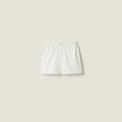 Ivory Poplin Boxers | Miu Miu