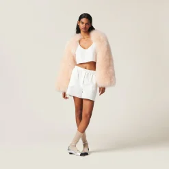 Ivory Poplin Boxers | Miu Miu