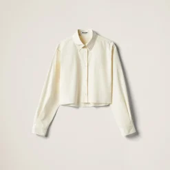 Ivory Poplin Shirt | Miu Miu