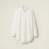 Ivory Poplin Shirt | Miu Miu