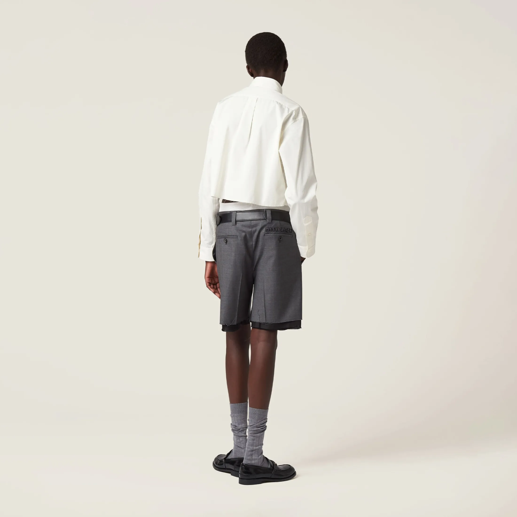 Ivory Poplin Shirt | Miu Miu