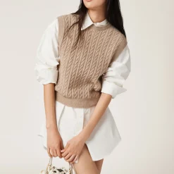 Ivory Poplin Shirt | Miu Miu