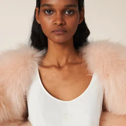Ivory Poplin Top | Miu Miu