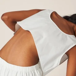 Ivory Poplin Top | Miu Miu