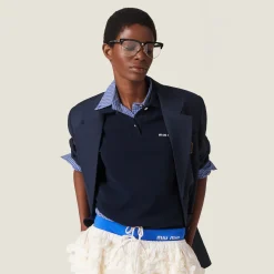 Ivory Slubbed Canvas Miniskirt | Miu Miu