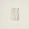 Ivory Slubbed Canvas Skirt | Miu Miu