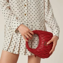 Ivory/black Printed Crepe De Chine Dress | Miu Miu