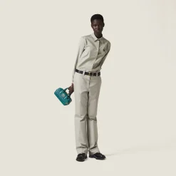 Lagoon Blue Arcadie Matelassé Nappa Leather Bag | Miu Miu