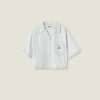 Light Blue Chambray Denim Shirt | Miu Miu