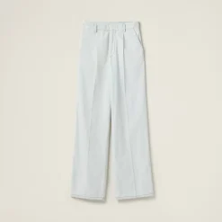 Light Blue Chambray Denim Jeans | Miu Miu