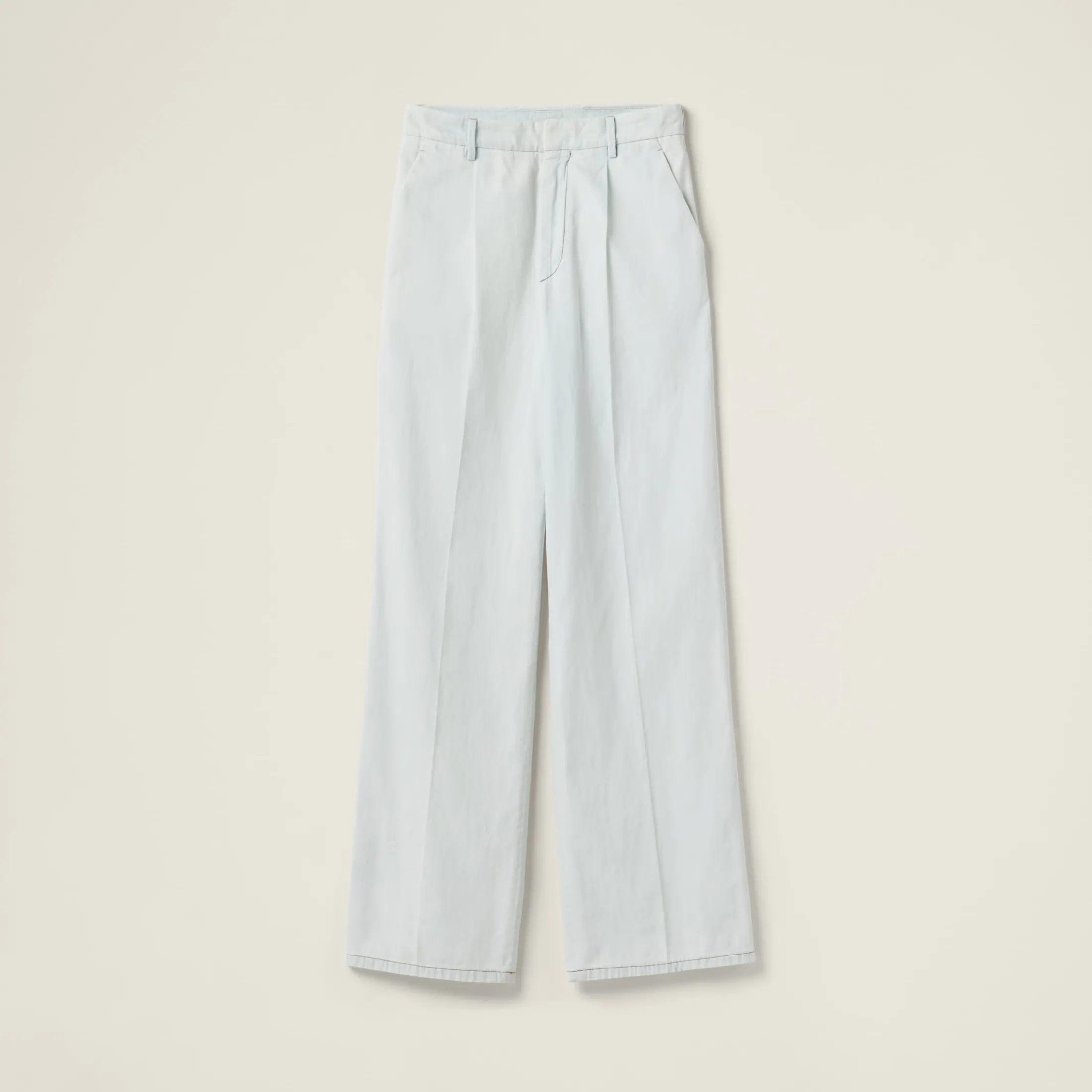 Light Blue Chambray Denim Jeans | Miu Miu