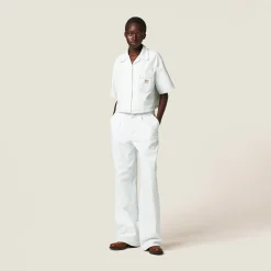 Light Blue Chambray Denim Shirt | Miu Miu