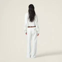 Light Blue Chambray Denim Jeans | Miu Miu