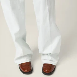 Light Blue Chambray Denim Jeans | Miu Miu