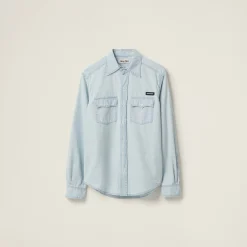 Light Blue Chambray Shirt | Miu Miu