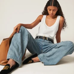 Light Blue Denim Jeans | Miu Miu