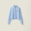 Light Blue Poplin Shirt | Miu Miu