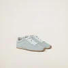 Light Blue Suede Sneakers | Miu Miu