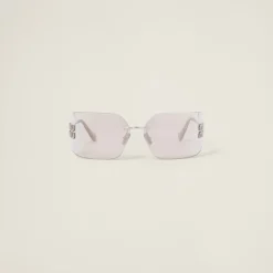 Light Gold Lenses Miu Miu Runway Sunglasses | Miu Miu
