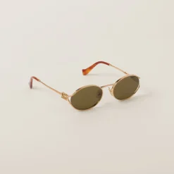 Loden Lenses Miu Miu Logo Sunglasses | Miu Miu