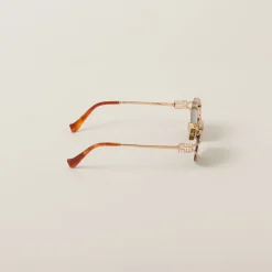 Loden Lenses Miu Miu Logo Sunglasses | Miu Miu