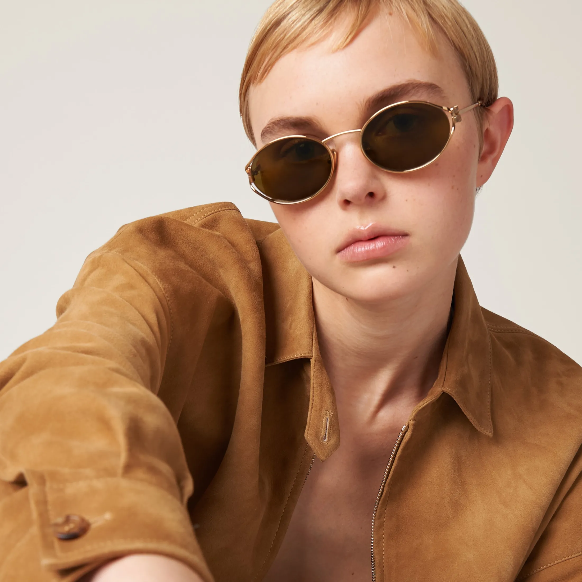 Loden Lenses Miu Miu Logo Sunglasses | Miu Miu