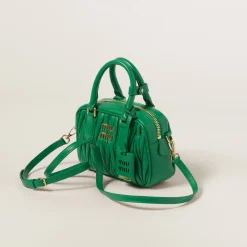 Mango Arcadie Matelassé Nappa Leather Bag | Miu Miu