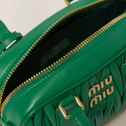 Mango Arcadie Matelassé Nappa Leather Bag | Miu Miu
