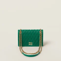 Mango Matelassé Nappa Leather Mini-bag | Miu Miu