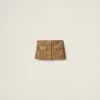Maple Brown Suede Skirt | Miu Miu