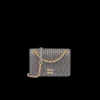 Marble Gray Matelassé Nappa Leather Mini-bag | Miu Miu