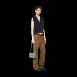 Marble Gray Matelassé Nappa Leather Mini-bag | Miu Miu